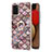 Funda Silicona Gel Goma Patron de Moda Carcasa con Anillo de dedo Soporte Y03B para Samsung Galaxy A03s