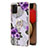 Funda Silicona Gel Goma Patron de Moda Carcasa con Anillo de dedo Soporte Y03B para Samsung Galaxy A03s