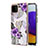 Funda Silicona Gel Goma Patron de Moda Carcasa con Anillo de dedo Soporte Y03B para Samsung Galaxy A22 4G