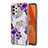 Funda Silicona Gel Goma Patron de Moda Carcasa con Anillo de dedo Soporte Y03B para Samsung Galaxy A32 4G