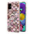 Funda Silicona Gel Goma Patron de Moda Carcasa con Anillo de dedo Soporte Y03B para Samsung Galaxy A51 4G