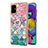 Funda Silicona Gel Goma Patron de Moda Carcasa con Anillo de dedo Soporte Y03B para Samsung Galaxy A51 4G