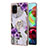 Funda Silicona Gel Goma Patron de Moda Carcasa con Anillo de dedo Soporte Y03B para Samsung Galaxy A71 4G A715