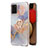 Funda Silicona Gel Goma Patron de Moda Carcasa con Anillo de dedo Soporte Y03B para Samsung Galaxy F02S SM-E025F