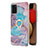 Funda Silicona Gel Goma Patron de Moda Carcasa con Anillo de dedo Soporte Y03B para Samsung Galaxy F02S SM-E025F