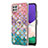 Funda Silicona Gel Goma Patron de Moda Carcasa con Anillo de dedo Soporte Y03B para Samsung Galaxy F42 5G