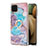 Funda Silicona Gel Goma Patron de Moda Carcasa con Anillo de dedo Soporte Y03B para Samsung Galaxy M12