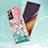 Funda Silicona Gel Goma Patron de Moda Carcasa con Anillo de dedo Soporte Y03B para Samsung Galaxy Note 20 Ultra 5G