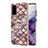 Funda Silicona Gel Goma Patron de Moda Carcasa con Anillo de dedo Soporte Y03B para Samsung Galaxy S20