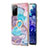 Funda Silicona Gel Goma Patron de Moda Carcasa con Anillo de dedo Soporte Y03B para Samsung Galaxy S20 FE (2022) 5G