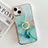 Funda Silicona Gel Goma Patron de Moda Carcasa con Anillo de dedo Soporte Y05B para Apple iPhone 14