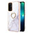 Funda Silicona Gel Goma Patron de Moda Carcasa con Anillo de dedo Soporte Y05B para OnePlus Nord N200 5G