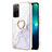 Funda Silicona Gel Goma Patron de Moda Carcasa con Anillo de dedo Soporte Y05B para Oppo A53s 5G