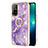 Funda Silicona Gel Goma Patron de Moda Carcasa con Anillo de dedo Soporte Y05B para Oppo A94 5G