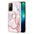 Funda Silicona Gel Goma Patron de Moda Carcasa con Anillo de dedo Soporte Y05B para Oppo A94 5G