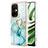 Funda Silicona Gel Goma Patron de Moda Carcasa con Anillo de dedo Soporte Y05B para Oppo K11x 5G