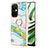 Funda Silicona Gel Goma Patron de Moda Carcasa con Anillo de dedo Soporte Y05B para Oppo K11x 5G