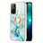 Funda Silicona Gel Goma Patron de Moda Carcasa con Anillo de dedo Soporte Y05B para Oppo Reno5 Z 5G