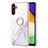 Funda Silicona Gel Goma Patron de Moda Carcasa con Anillo de dedo Soporte Y05B para Samsung Galaxy A04s