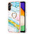 Funda Silicona Gel Goma Patron de Moda Carcasa con Anillo de dedo Soporte Y05B para Samsung Galaxy A04s