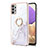 Funda Silicona Gel Goma Patron de Moda Carcasa con Anillo de dedo Soporte Y05B para Samsung Galaxy A13 4G