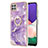 Funda Silicona Gel Goma Patron de Moda Carcasa con Anillo de dedo Soporte Y05B para Samsung Galaxy A22s 5G