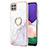 Funda Silicona Gel Goma Patron de Moda Carcasa con Anillo de dedo Soporte Y05B para Samsung Galaxy A22s 5G