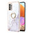 Funda Silicona Gel Goma Patron de Moda Carcasa con Anillo de dedo Soporte Y05B para Samsung Galaxy A32 4G