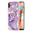 Funda Silicona Gel Goma Patron de Moda Carcasa con Anillo de dedo Soporte Y05B para Samsung Galaxy M11