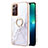 Funda Silicona Gel Goma Patron de Moda Carcasa con Anillo de dedo Soporte Y05B para Samsung Galaxy Note 20 Ultra 5G