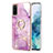 Funda Silicona Gel Goma Patron de Moda Carcasa con Anillo de dedo Soporte Y05B para Samsung Galaxy S20