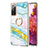 Funda Silicona Gel Goma Patron de Moda Carcasa con Anillo de dedo Soporte Y05B para Samsung Galaxy S20 FE 4G