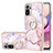 Funda Silicona Gel Goma Patron de Moda Carcasa con Anillo de dedo Soporte Y05B para Xiaomi Poco M5S