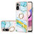 Funda Silicona Gel Goma Patron de Moda Carcasa con Anillo de dedo Soporte Y05B para Xiaomi Poco M5S