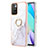 Funda Silicona Gel Goma Patron de Moda Carcasa con Anillo de dedo Soporte Y05B para Xiaomi Redmi 10 4G