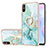 Funda Silicona Gel Goma Patron de Moda Carcasa con Anillo de dedo Soporte Y05B para Xiaomi Redmi 9AT