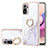 Funda Silicona Gel Goma Patron de Moda Carcasa con Anillo de dedo Soporte Y05B para Xiaomi Redmi Note 10 4G