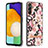 Funda Silicona Gel Goma Patron de Moda Carcasa con Anillo de dedo Soporte Y06B para Samsung Galaxy A04s