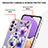Funda Silicona Gel Goma Patron de Moda Carcasa con Anillo de dedo Soporte Y06B para Samsung Galaxy A13 4G