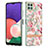 Funda Silicona Gel Goma Patron de Moda Carcasa con Anillo de dedo Soporte Y06B para Samsung Galaxy A22s 5G