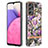 Funda Silicona Gel Goma Patron de Moda Carcasa con Anillo de dedo Soporte Y06B para Samsung Galaxy A33 5G