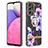 Funda Silicona Gel Goma Patron de Moda Carcasa con Anillo de dedo Soporte Y06B para Samsung Galaxy A33 5G