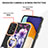 Funda Silicona Gel Goma Patron de Moda Carcasa con Anillo de dedo Soporte Y06B para Samsung Galaxy A52 4G