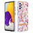 Funda Silicona Gel Goma Patron de Moda Carcasa con Anillo de dedo Soporte Y06B para Samsung Galaxy A72 4G