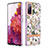 Funda Silicona Gel Goma Patron de Moda Carcasa con Anillo de dedo Soporte Y06B para Samsung Galaxy S20 FE 4G