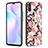 Funda Silicona Gel Goma Patron de Moda Carcasa con Anillo de dedo Soporte Y06B para Xiaomi Redmi 9A