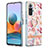 Funda Silicona Gel Goma Patron de Moda Carcasa con Anillo de dedo Soporte Y06B para Xiaomi Redmi Note 10 Pro Max