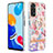 Funda Silicona Gel Goma Patron de Moda Carcasa con Anillo de dedo Soporte Y06B para Xiaomi Redmi Note 11 4G (2022)