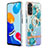 Funda Silicona Gel Goma Patron de Moda Carcasa con Anillo de dedo Soporte Y06B para Xiaomi Redmi Note 11 4G (2022)