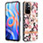 Funda Silicona Gel Goma Patron de Moda Carcasa con Anillo de dedo Soporte Y06B para Xiaomi Redmi Note 11 5G